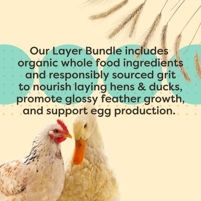 Show full view: Bundle: Scratch and Peck Feeds Organic Chicken & Duck Feed 16% Layer Mash, 25-lb bag + Layer Grit, 7-lb pouch slide 6 of 9