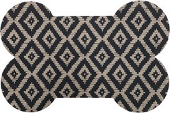 Bungalow Flooring Diamonds in the Ruff Placemat, Black, 18 x 27-in