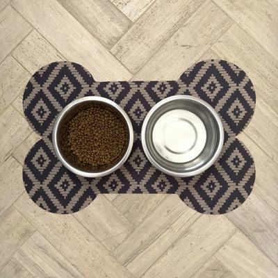 Show full view: Bungalow Flooring Diamonds in the Ruff Placemat, Black, 18 x 27-in slide 3 of 7