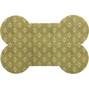 Bungalow Flooring Furever Floral Placemat, Green, 18 x 27-in