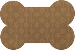 Bungalow Flooring Gentle Fans Placemat, Brown, 18 x 27-in