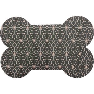 Bungalow Flooring Geoscope Placemat, Black, 18 x 27-in
