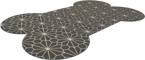 Show full view: Bungalow Flooring Geoscope Placemat, Black, 18 x 27-in slide 5 of 7