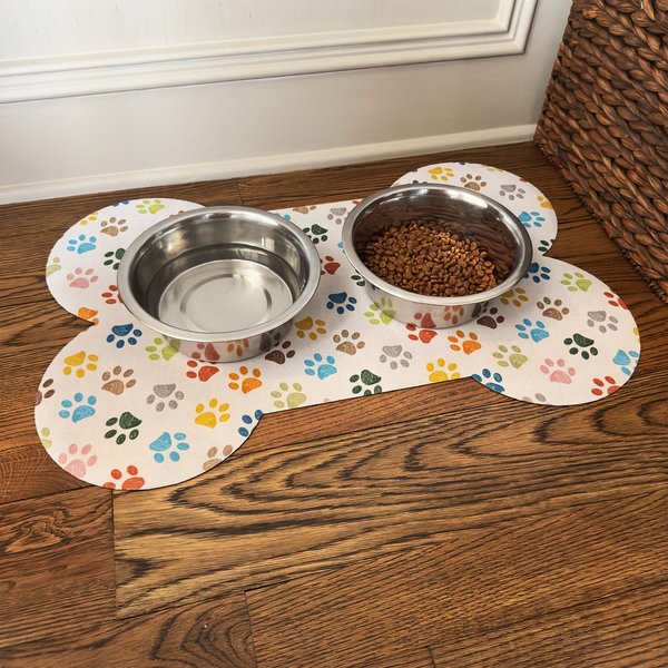 Show full view: Bungalow Flooring Happy Paws Placemat, 18 x 27-in slide 2 of 8