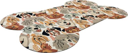 Show full view: Bungalow Flooring Perfectly Pooched Placemat, 18 x 27-in slide 5 of 7