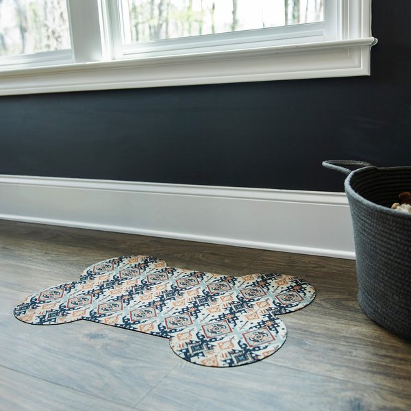 Bungalow Flooring Gentle Fans Placemat, Brown, 18 x 27-in