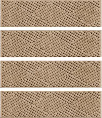 Show full view: Bungalow Flooring WaterHog Diamonds Stair Treads, 4 count, Camel slide 3 of 6