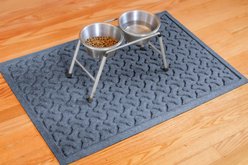 Bungalow Flooring Waterhog Dog Bone Dog Dinner Mat, Bluestone, 27 x 18-in slide 2 of 7