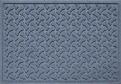 Bungalow Flooring WaterHog Dog Bone Repeat Indoor & Outdoor Door Mat, Bluestone, 35 x 23-in