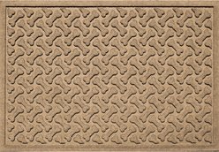 Bungalow Flooring WaterHog Dog Bone Repeat Indoor & Outdoor Door Mat, Camel, 35 x 23-in