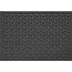 Bungalow Flooring WaterHog Dog Bone Repeat Indoor & Outdoor Door Mat, Charcoal, 35 x 23-in