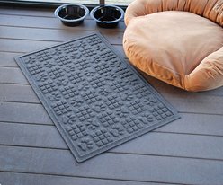 Bungalow Flooring Waterhog Dog Paw Squares Floor Mat, 35 x 23-in, Bluestone slide 2 of 4