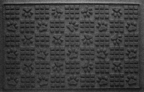 Show full view: Bungalow Flooring Waterhog Dog Paw Squares Floor Mat, 35 x 23-in, Charcoal slide 1 of 10