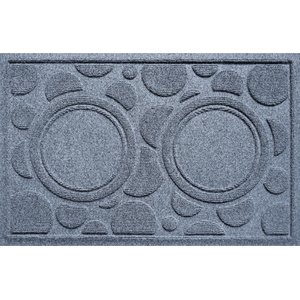 Bungalow Flooring Waterhog Dots Dog Dinner Mat, 27 x 18-in