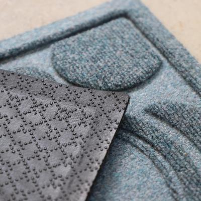 Show full view: Bungalow Flooring Waterhog Dots Dog Dinner Mat, 27 x 18-in, Bluestone slide 5 of 13