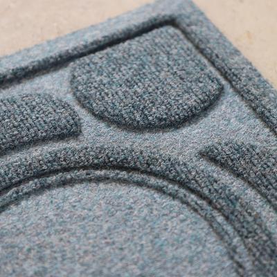 Show full view: Bungalow Flooring Waterhog Dots Dog Dinner Mat, 27 x 18-in, Bluestone slide 4 of 13