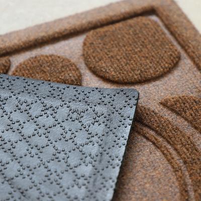 Show full view: Bungalow Flooring Waterhog Dots Dog Dinner Mat, 27 x 18-in, Dark Brown slide 4 of 12