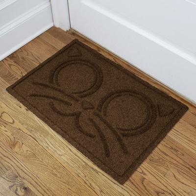 Show full view: Bungalow Flooring WaterHog Kitty Face Cat Placemat, 20x30-in, Dark Brown slide 2 of 6