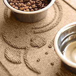 Bungalow Flooring WaterHog Puppy Face Dog Placemat, 12x18-in, Camel slide 2 of 7