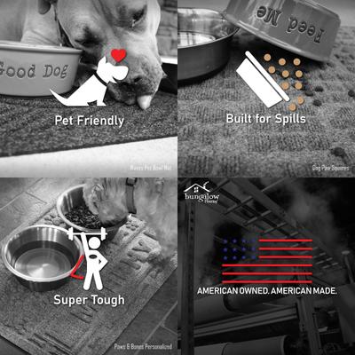 Show full view: Bungalow Flooring WaterHog Puppy Face Dog Placemat, 12x18-in, Camel slide 7 of 8