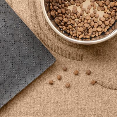 Show full view: Bungalow Flooring WaterHog Puppy Face Dog Placemat, 12x18-in, Camel slide 4 of 8