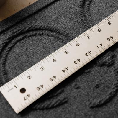 Show full view: Bungalow Flooring WaterHog Puppy Face Dog Placemat, 12x18-in, Charcoal slide 6 of 8