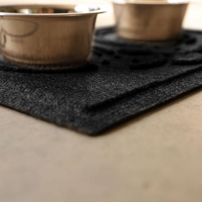 Show full view: Bungalow Flooring WaterHog Puppy Face Dog Placemat, 12x18-in, Charcoal slide 5 of 8