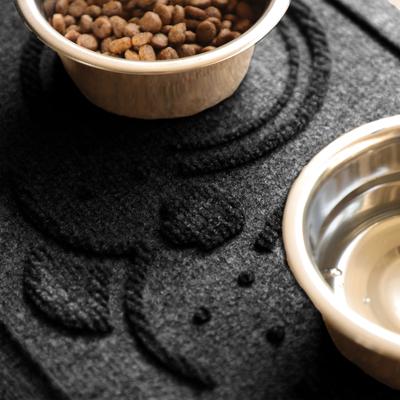 Show full view: Bungalow Flooring WaterHog Puppy Face Dog Placemat, 12x18-in, Charcoal slide 3 of 8