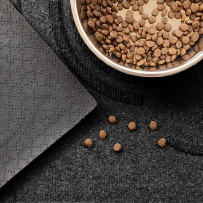 Show full view: Bungalow Flooring WaterHog Puppy Face Dog Placemat, 12x18-in, Charcoal slide 4 of 8