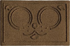 Bungalow Flooring WaterHog Puppy Face Dog Placemat, 12x18-in, Dark Brown