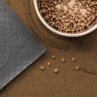 Show full view: Bungalow Flooring WaterHog Puppy Face Dog Placemat, 12x18-in, Dark Brown slide 4 of 8