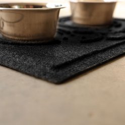 Bungalow Flooring WaterHog Puppy Face Dog Placemat, 20x30-in, Charcoal slide 2 of 7