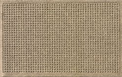 Bungalow Flooring Waterhog Squares Doormat, Camel, 28 x 18-in