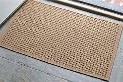 Bungalow Flooring Waterhog Squares Doormat, Camel, 28 x 18-in slide 2 of 5