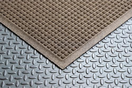 Show full view: Bungalow Flooring Waterhog Squares Doormat, Camel, 28 x 18-in slide 3 of 7