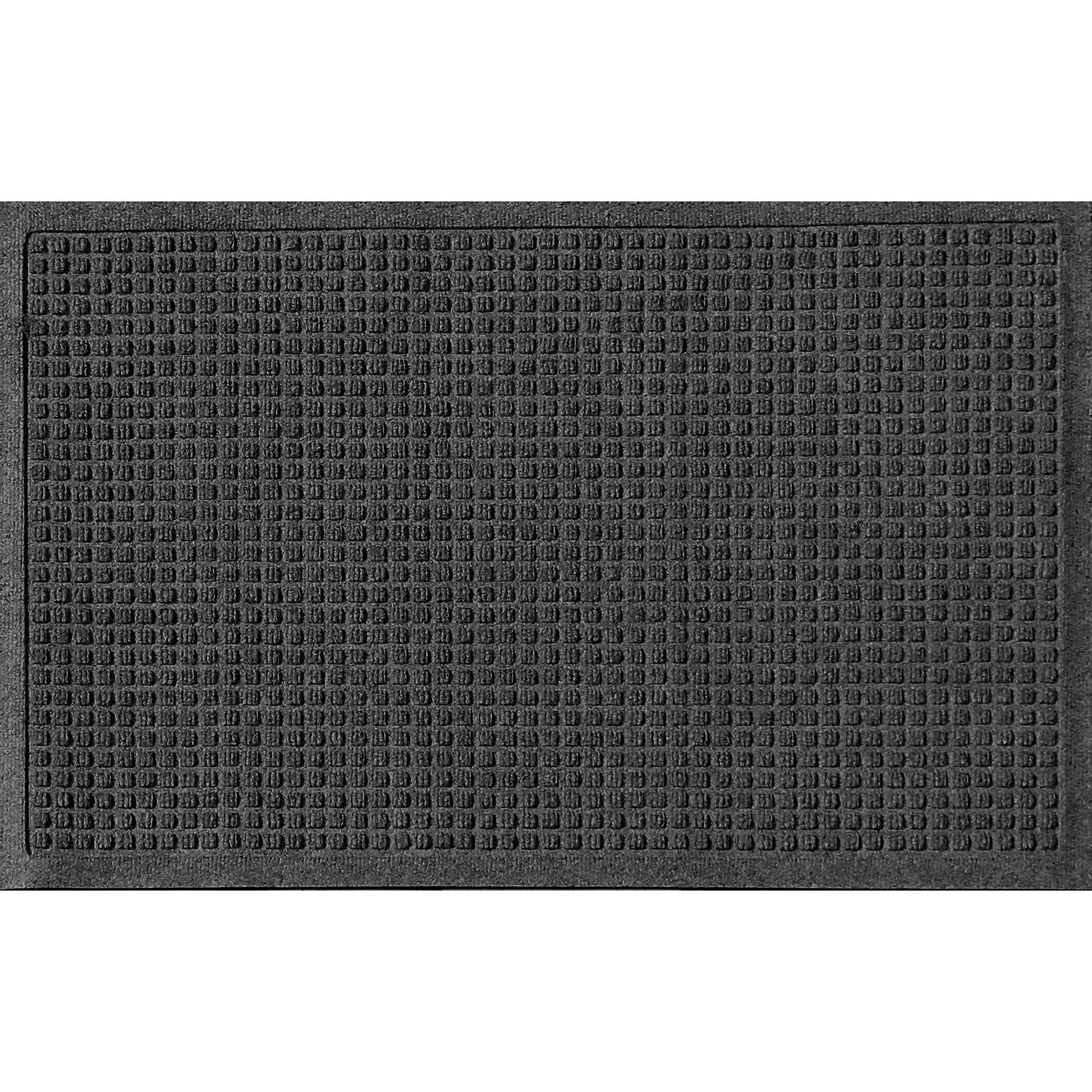 Bungalow Flooring Waterhog Squares Doormat, Charcoal, 35 x 23-in