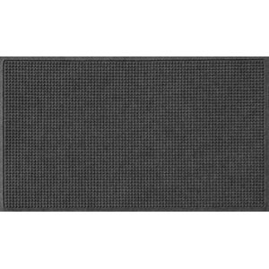 Bungalow Flooring Waterhog Squares Doormat, Charcoal, 59 x 35-in