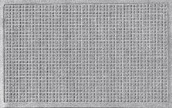 Bungalow Flooring Waterhog Squares Doormat, Medium Gray, 28 x 18-in