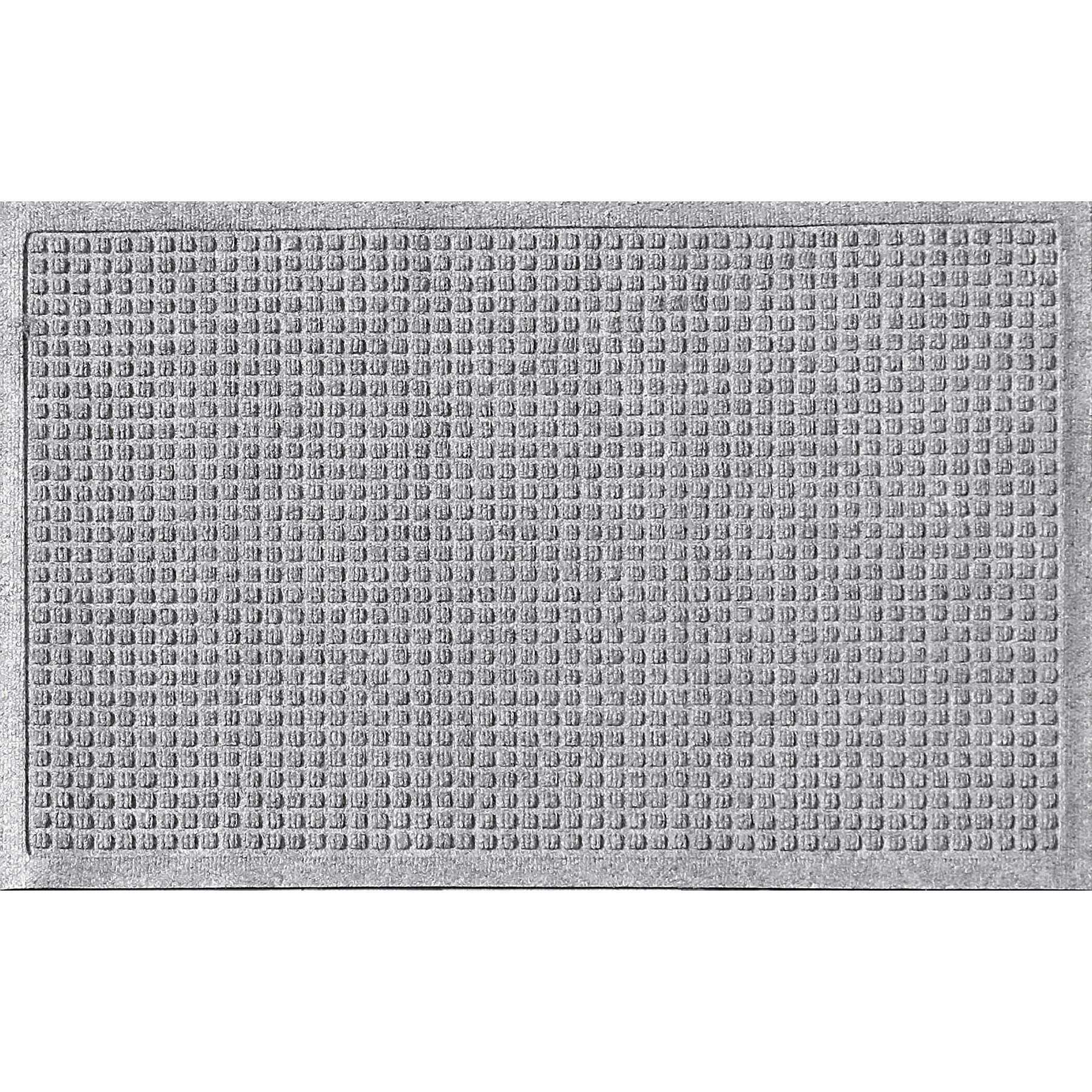 Bungalow Flooring Waterhog Squares Doormat, Medium Gray, 28 x 18-in
