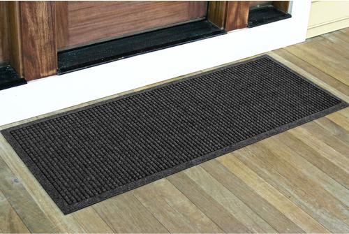 Show full view: Bungalow Flooring WaterHog Squares Indoor & Outdoor Runner Mat, Charcoal slide 2 of 6