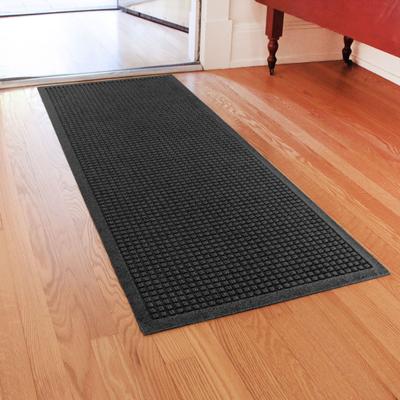 Show full view: Bungalow Flooring WaterHog Squares Indoor & Outdoor Runner Mat, Charcoal slide 3 of 6