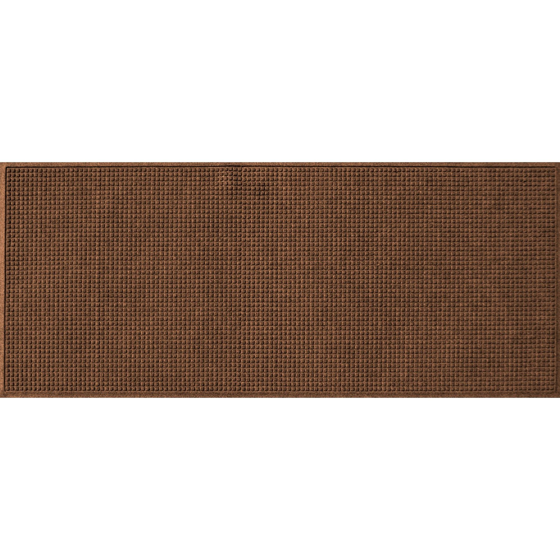 Bungalow Flooring WaterHog Squares Indoor & Outdoor Runner Mat, Dark Brown