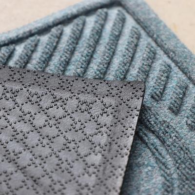 Show full view: Bungalow Flooring Waterhog Wave Dog Dinner Mat, 27 x 18-in, Bluestone slide 4 of 10