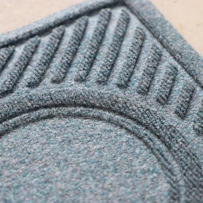 Show full view: Bungalow Flooring Waterhog Wave Dog Dinner Mat, 27 x 18-in, Bluestone slide 3 of 10