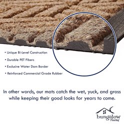 Bungalow Flooring Waterhog Wave Dog Dinner Mat, 27 x 18-in, Camel slide 2 of 8