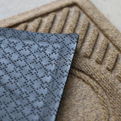 Show full view: Bungalow Flooring Waterhog Wave Dog Dinner Mat, 27 x 18-in, Camel slide 4 of 10