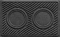 Bungalow Flooring Waterhog Wave Dog Dinner Mat, 27 x 18-in, Charcoal slide 2 of 8
