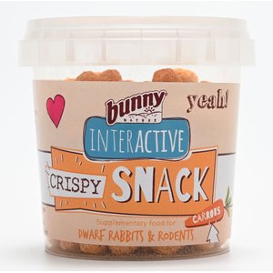 Bunny Nature Crispy Snack Carrots Rabbit & Hamster Treats, 0.9-oz tub