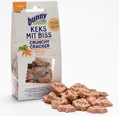 Show full view: Bunny Nature Crunchy Cracker Carrots Rabbit & Hamster Treats, 1.8-oz bag slide 2 of 6