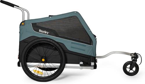 Show full view: Burley Bark Ranger Dog Bicycle Trailer, Blue Spruce, Standard slide 3 of 11